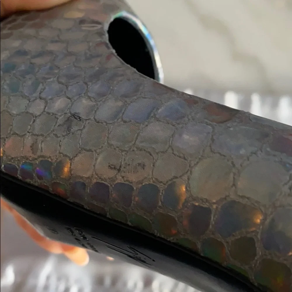 Giuseppe Zanotti RARE Mirrored Leather Silver Pumps